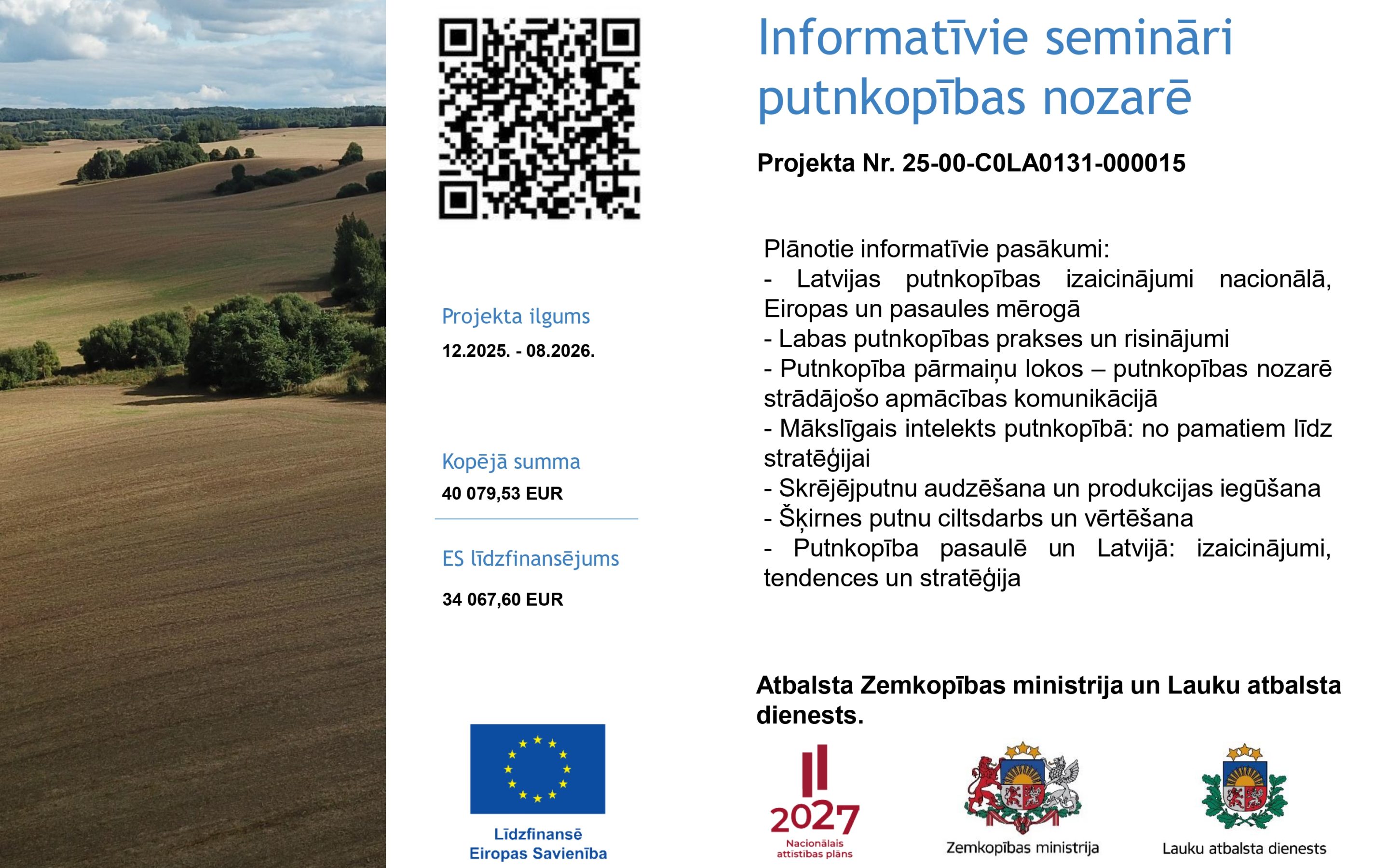 Projekts “Informatīvie semināri putnkopības nozarē”