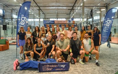 Sports un proteīna maltīte jaunajā “Fiteg²” padela kortā